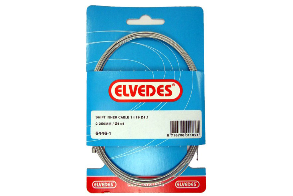 ELVEDES REMKABEL RACE RVS SLICK FLEX 2250MM (6412RVS-49)