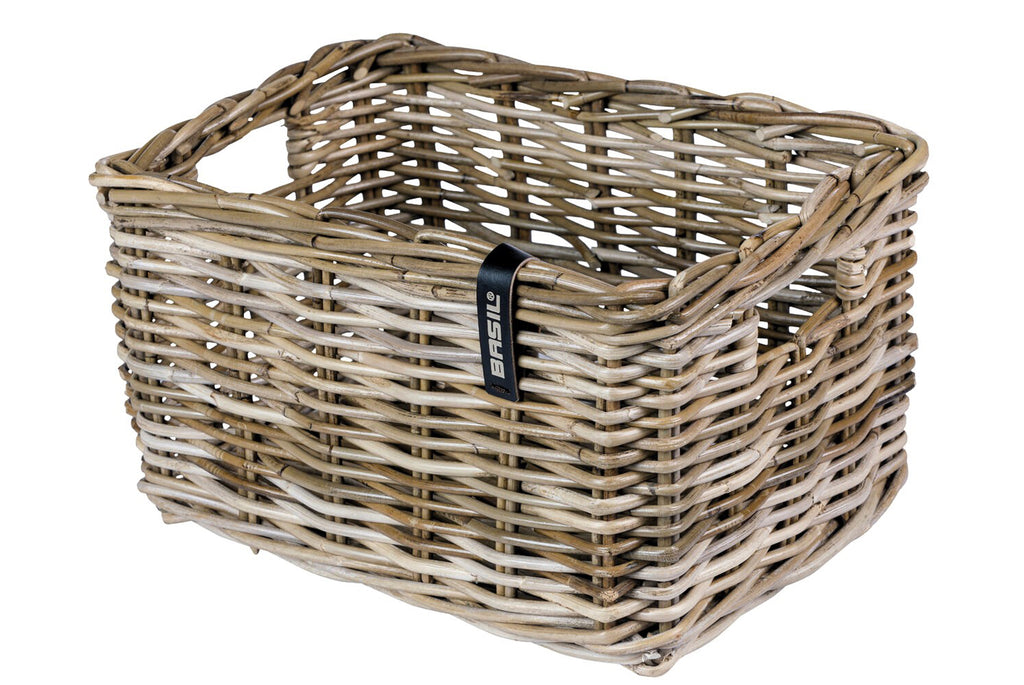 RATTAN MAND BASIL VOOR RECHTHOEKIG DAX L GRIJS  BXDXH 47X35X27 13086