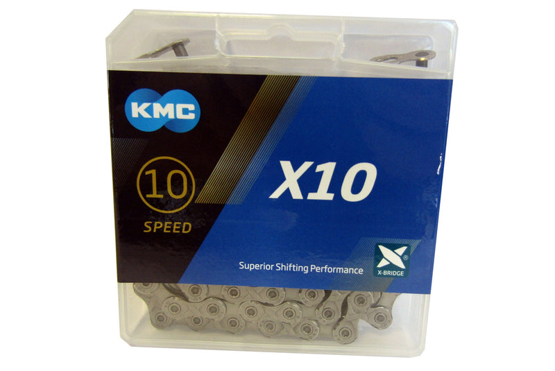 CHAINE KMC X10 114 MAILLONS GRIS 10V 