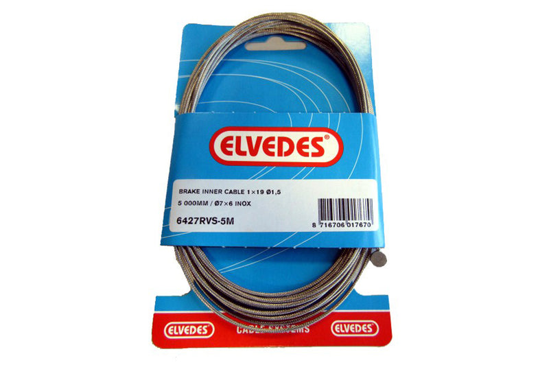 ELVEDES REMKABEL MTB RVS 5000MM (6427RVS-5M)