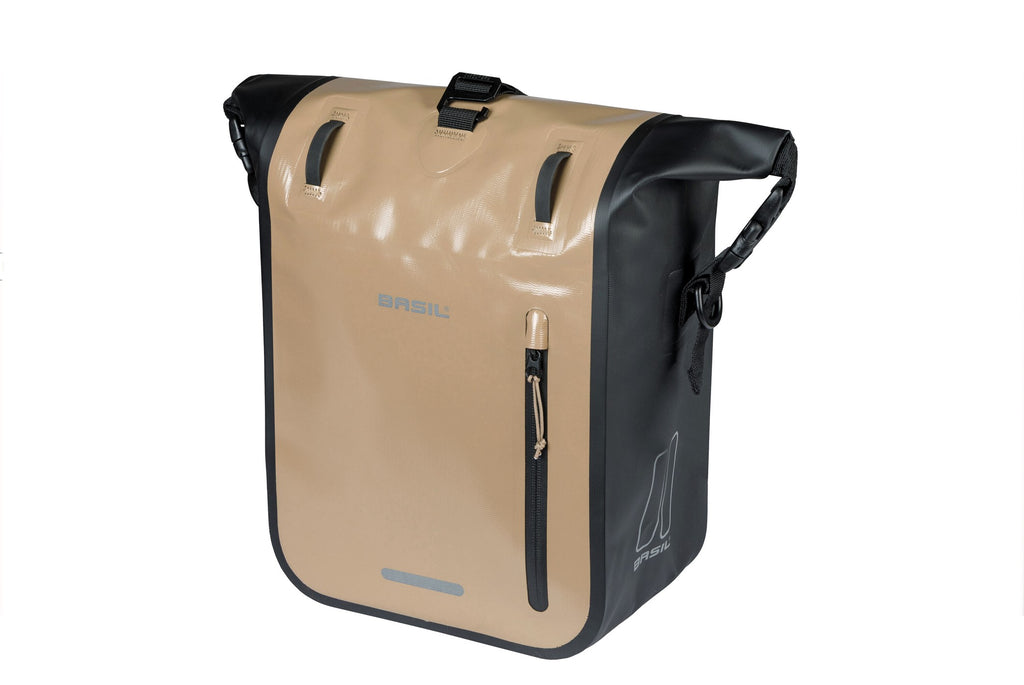 ENKELE TAS RIVO M ZAND-ZWART MIK HOOKS 12-15L 18527