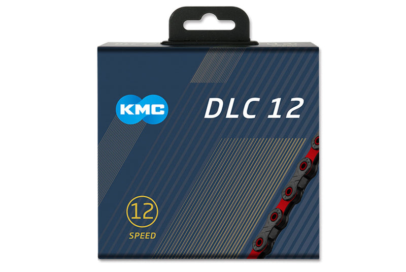 KETTING KMC DLC12 126 SCHAKELS 12V ZWART/ROOD