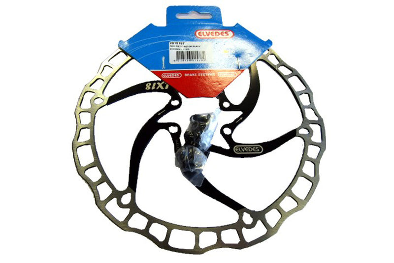 ELVEDES REMSCHIJF 6 GAATS LIGHT LX 180MM ZWART 2015197