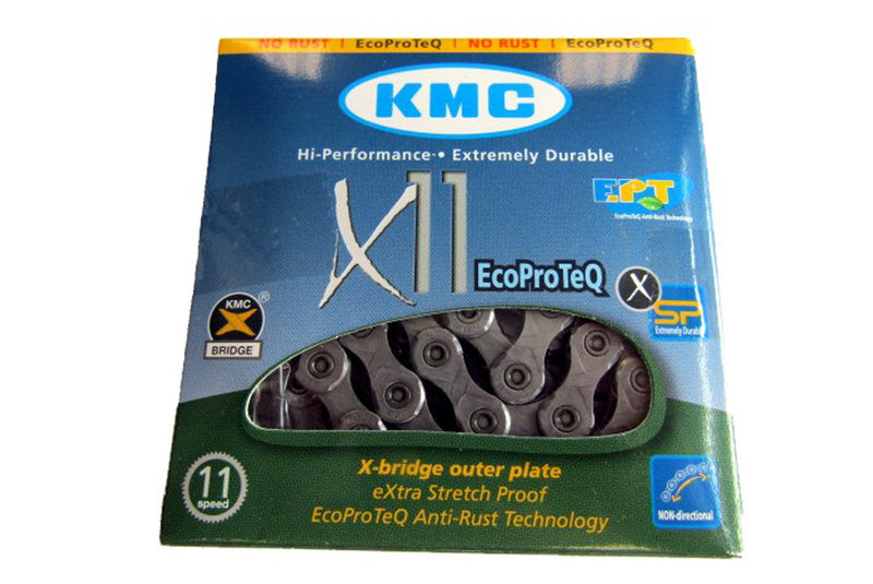 CHAINE KMC X11 118 MAILLONS ECOPROTEQ 11V 