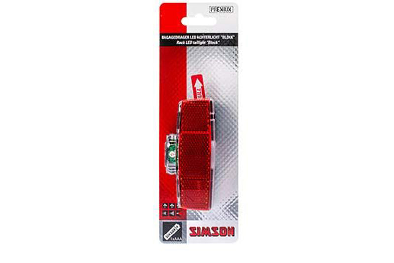 Achterlicht op batterij block 1 led 022011