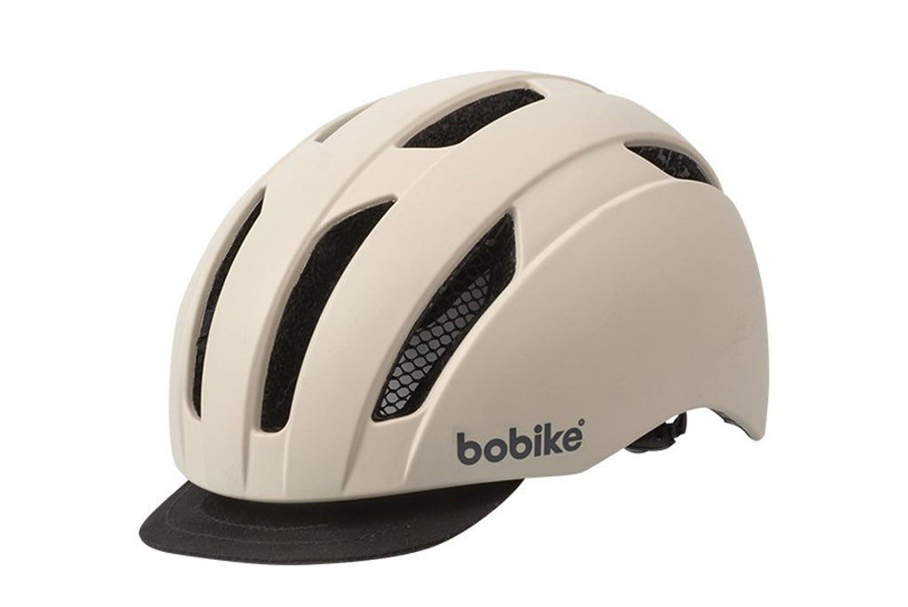 CASQUE ADULTE BOBIKE CITY L 56-61 CRÈME E-BIKE 