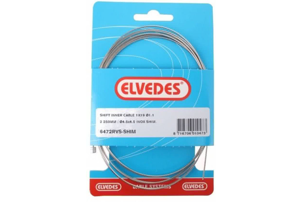 ELVEDES VERSNELLINGSKABEL RACE RVS SLICK 2250MM 6472RVS-SLIC