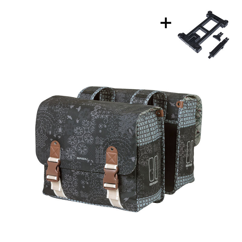 DOUBLE BAG BASIL BOHEME MIK 2.0 ADAPTERPLATE CHARCOAL 35L 18446