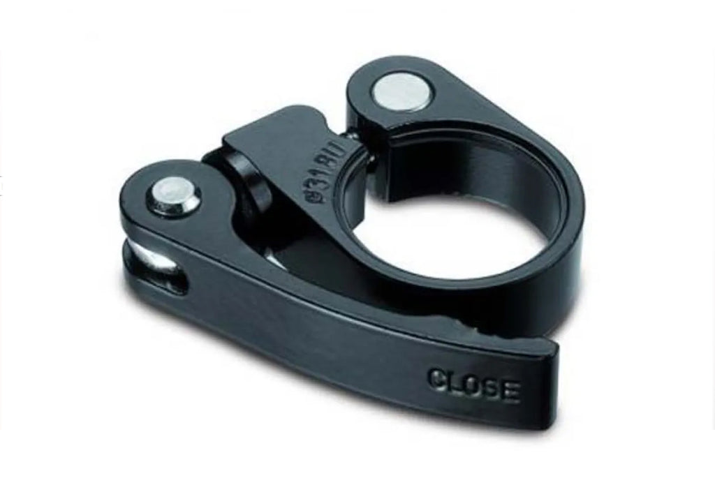 ZADELPENRING + BLOCCAGE ALU 31.8 ZWART