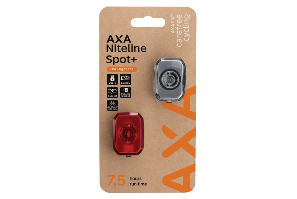 AXA NITELINE SPOT+   BATTERIJ VERLICHTING VOOR+ACHTER