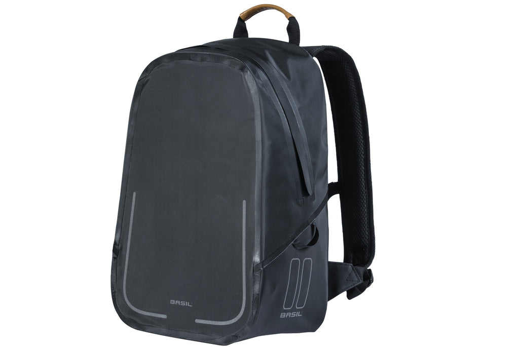 BACKPACK BASIL URBAN DRY MATT BLACK WATERPROOF 18L 17766