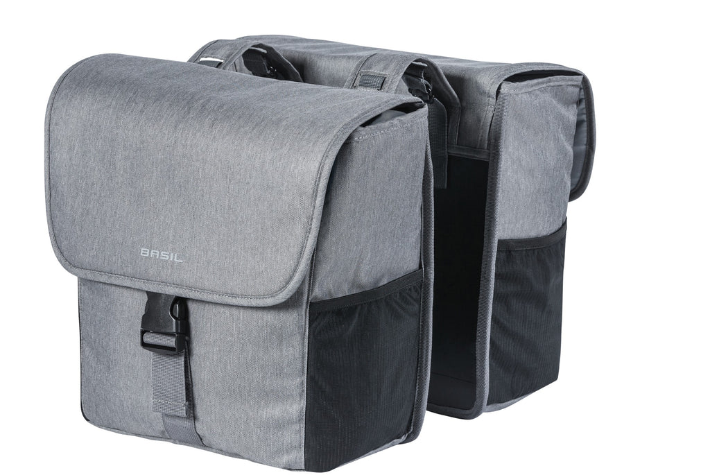 SAC DOUBLE BASILIC GO MIK COMP. GRIS MÊLÉE 32L 17764 