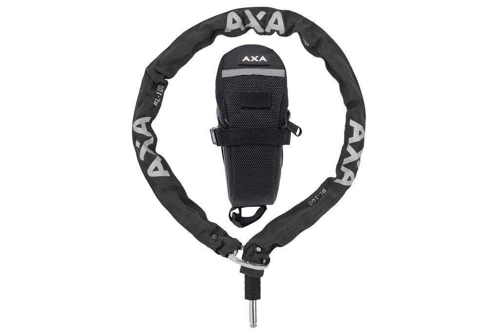 AXA INSTEEKKETTING RLC100 5,5MM SOL/DEF/VI ZWARTE HOES+TAS