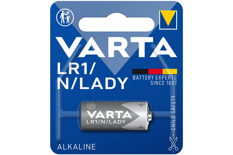 BATTERIJ LR1 KLEIN ROND ALKALINE VARTA