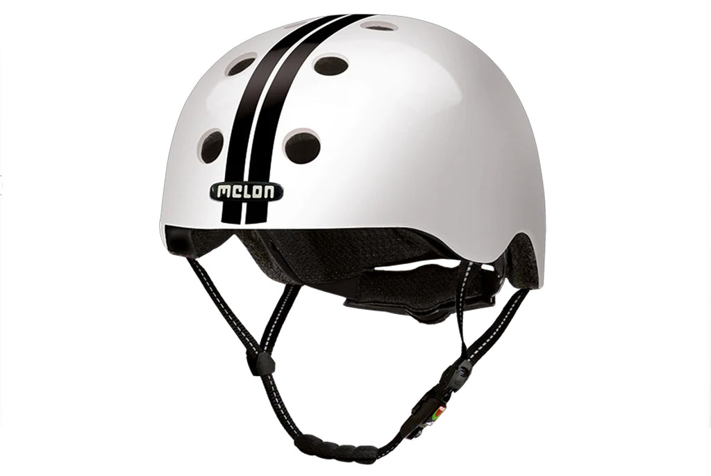 HELM VOLWASSEN MELON STRAIGHT BLACK WHITE M-L  52-58