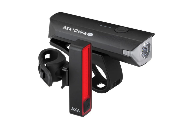 AXA NITELINE 550   BATTERIJ VERLICHTING VOOR+ACHTER