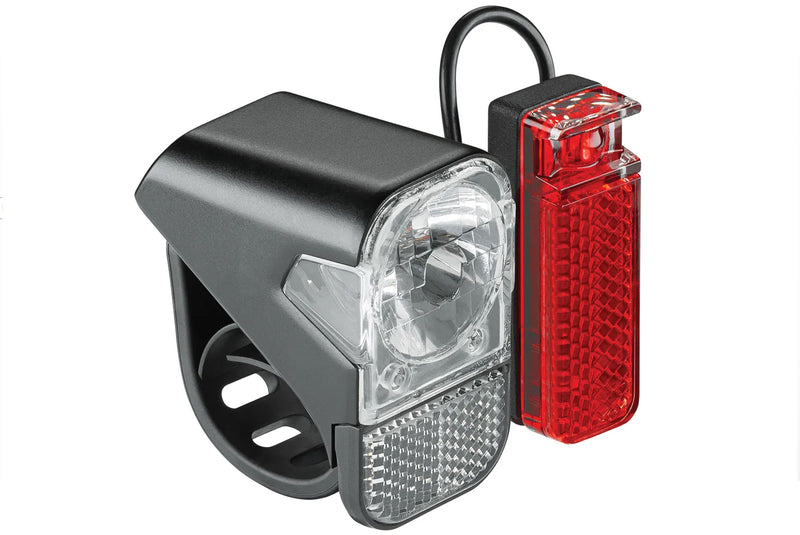 AXA VERLICHTING VOOR + ACHTER VISTO 3 BATTERIJ 10LUX ON/OFF