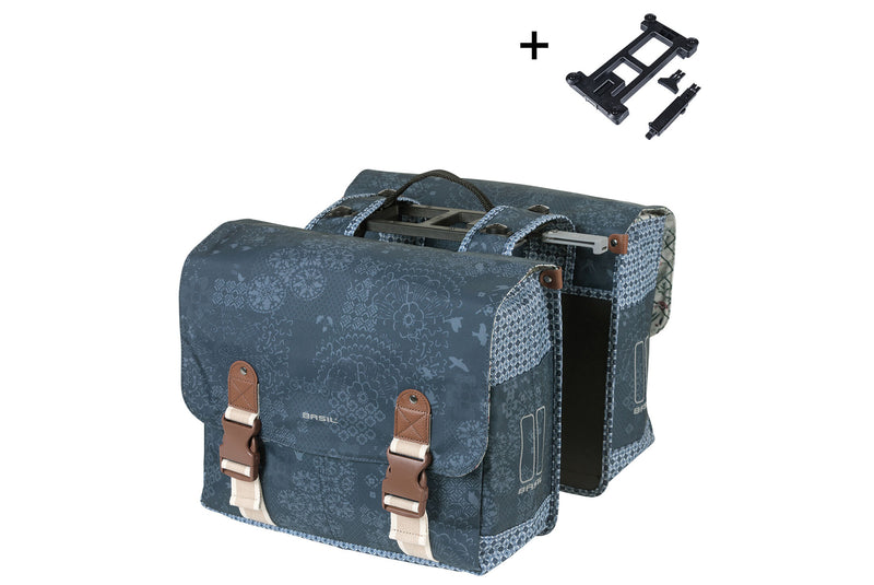 DOUBLE BAG BASIL BOHEME MIK 2.0 ADAPTERPLATE INDIGO BLUE  35L 18447