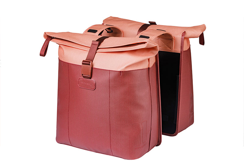 VIVE DUBBELE TAS BASIL BURGUNDY PINK 28-35L 18518