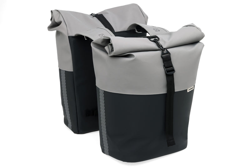 tas n.l. nyborg double  grey/black 30x17x37 34L 393.544
