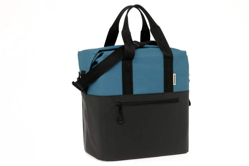 tas n.l. nyborg shopper petrol blue/black 37x19x37 26L 394.545