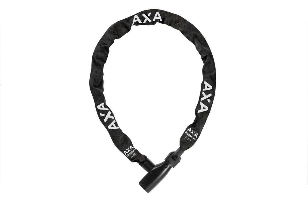 KETTINGSLOT AXA ABSOLUTE 150CM 7MM ZWART MET SLEUTEL