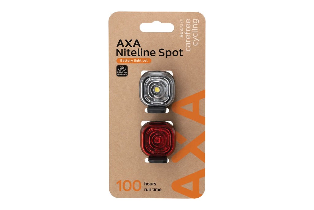 AXA NITELINE SPOT BATTERIJ VERLICHTING VOOR+ACHTER