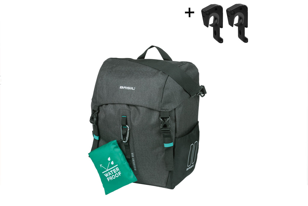 SINGLE BAG DISCOVERY L + REGENHOES ZWART MELEE 20L MIK HOOKS 18284