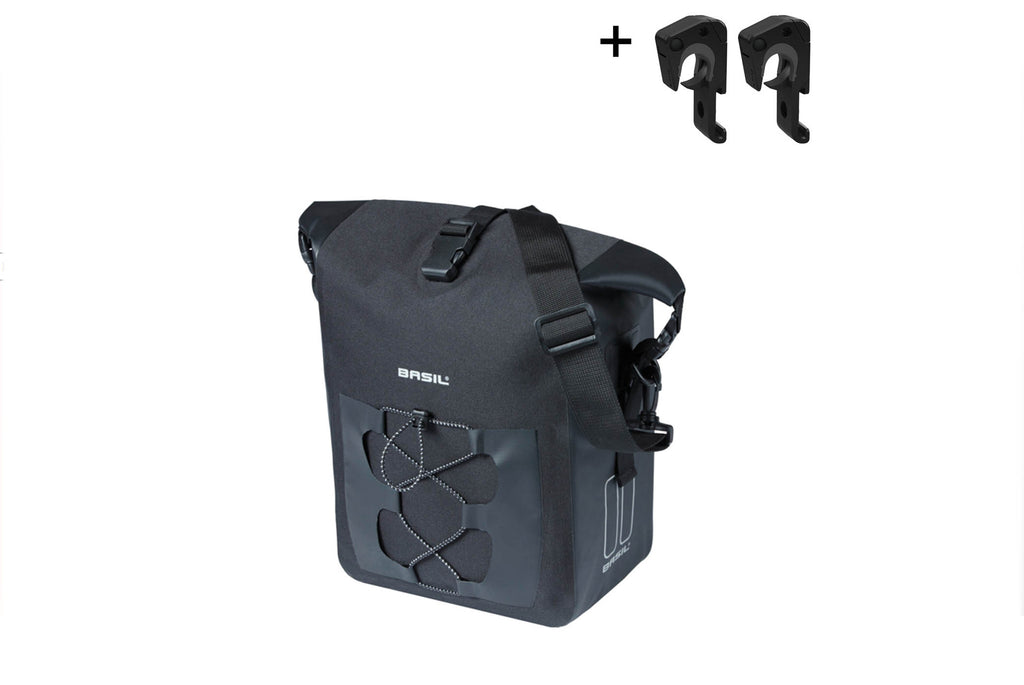 ENKELE TAS NAVIGATOR ZWART WATERPROOF M MIK HOOKS 12-15L 18269